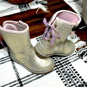 Super Cute Like New Condition Lace Up UGGS! Little girls size 8!